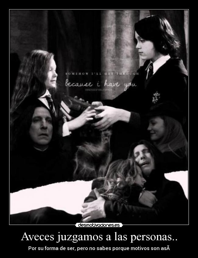 Aveces juzgamos a las personas.. -