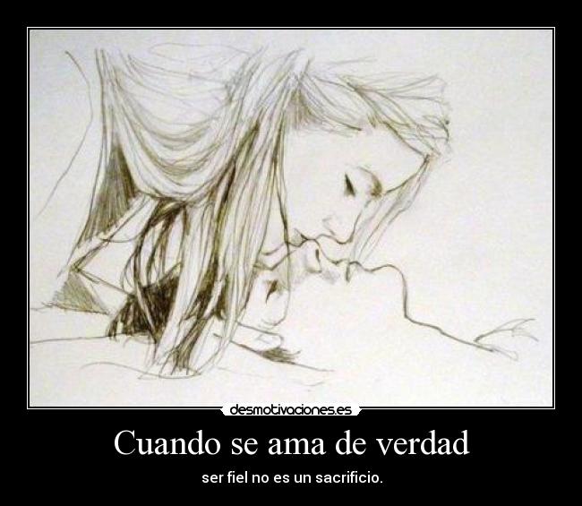 Cuando se ama de verdad -