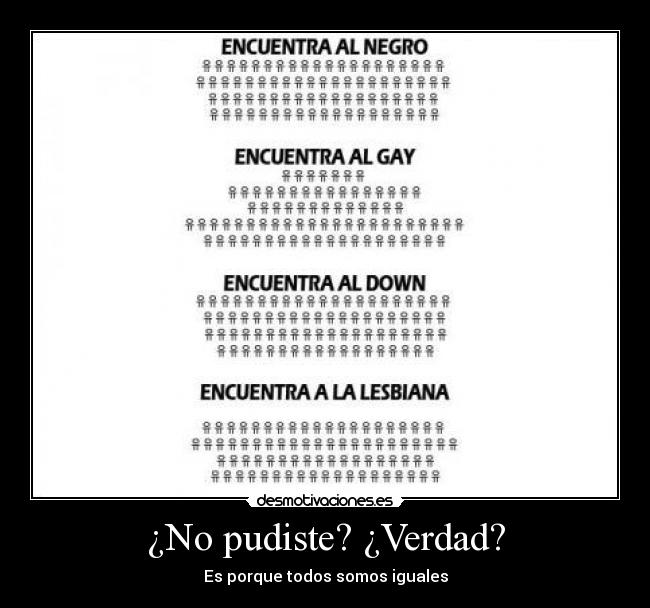 ¿No pudiste? ¿Verdad? - 