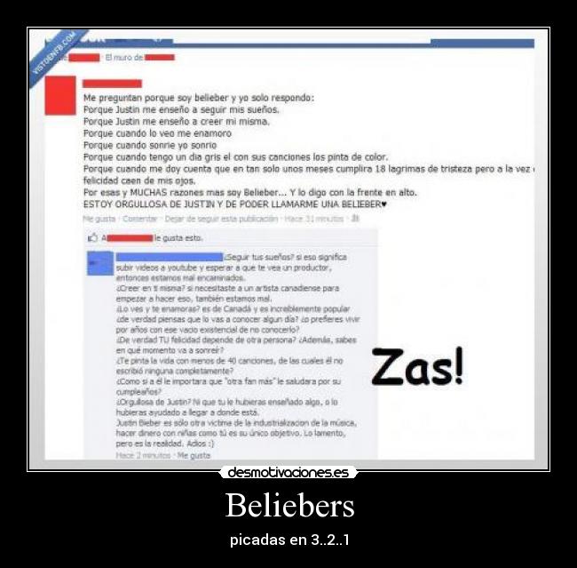 Beliebers - picadas en 3..2..1