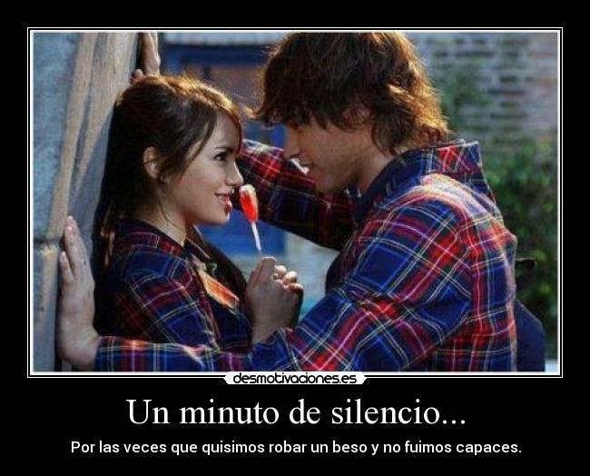 Un minuto de silencio... -