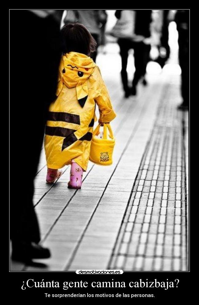 ¿Cuánta gente camina cabizbaja? - 