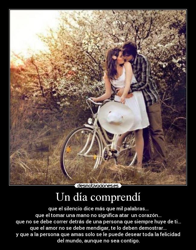 Un día comprendí -