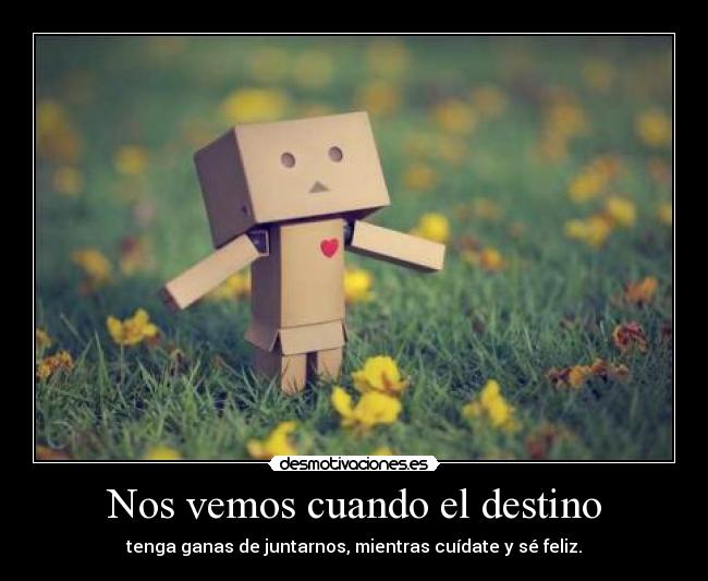 Nos vemos cuando el destino -