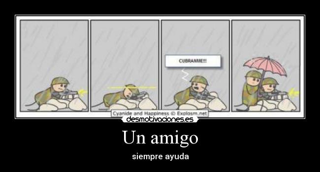 Un amigo -