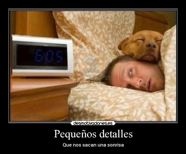 Pequeños detalles - Que nos sacan una sonrisa