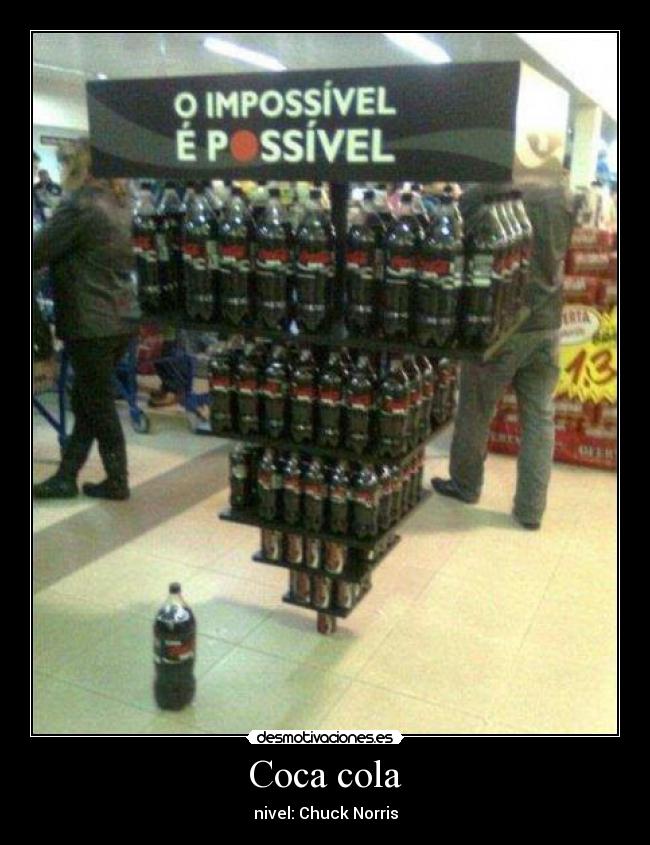 Coca cola - nivel: Chuck Norris