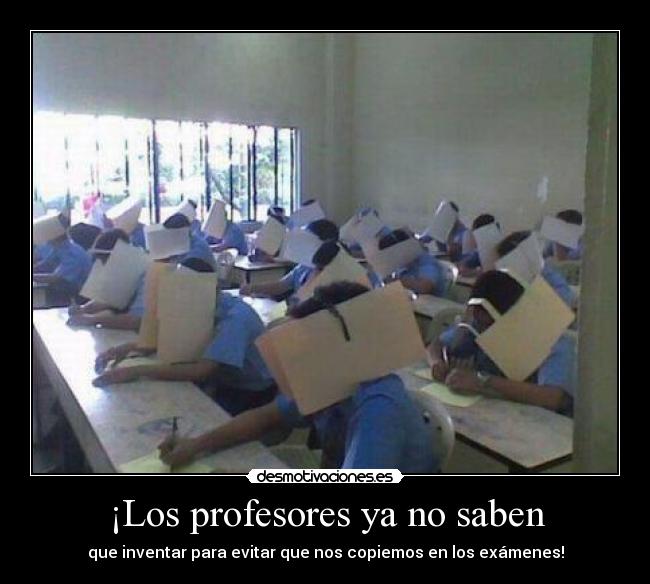 ¡Los profesores ya no saben -
