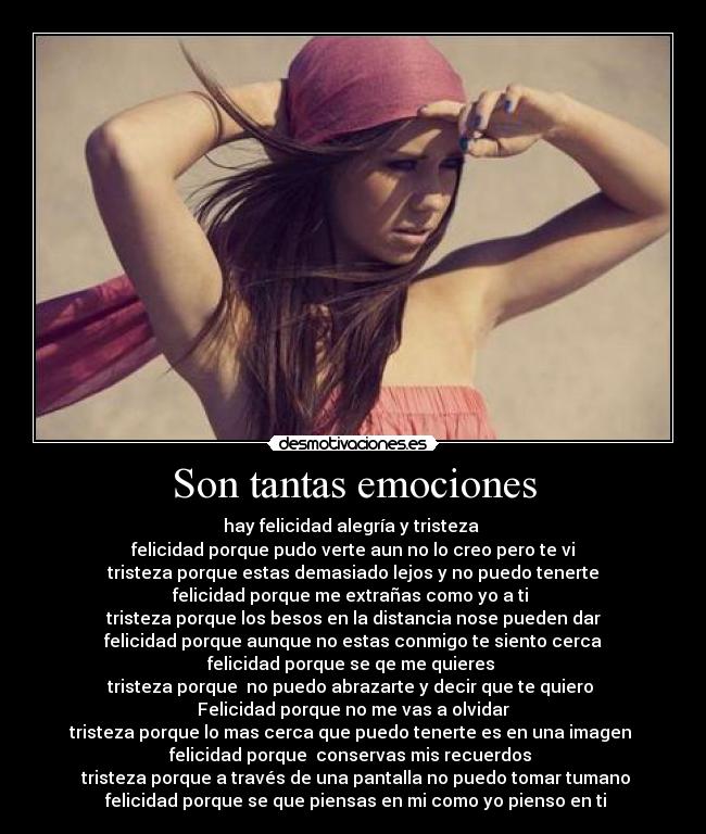 Son tantas emociones - 