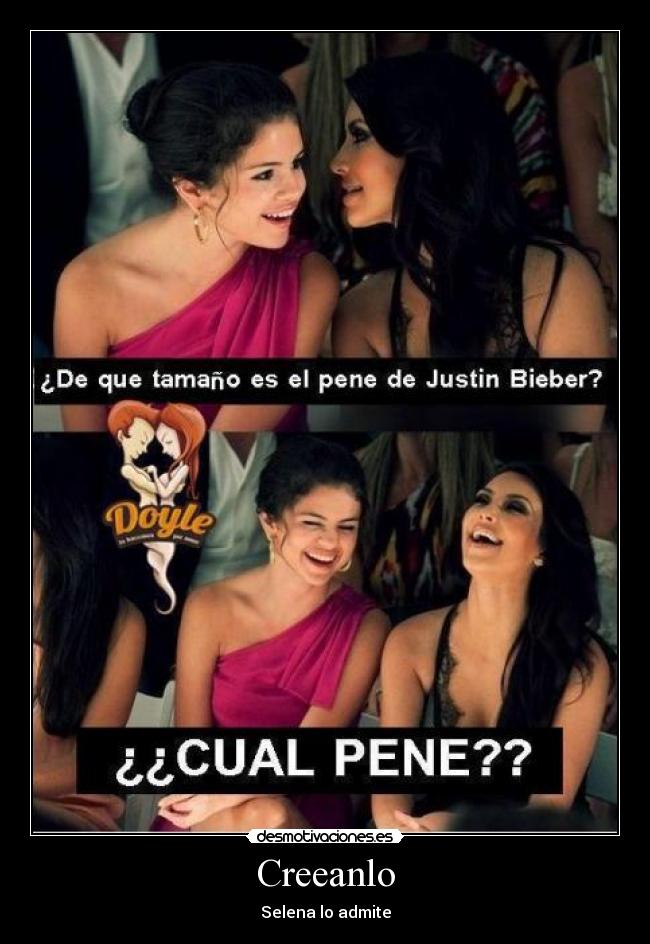 Creeanlo - Selena lo admite