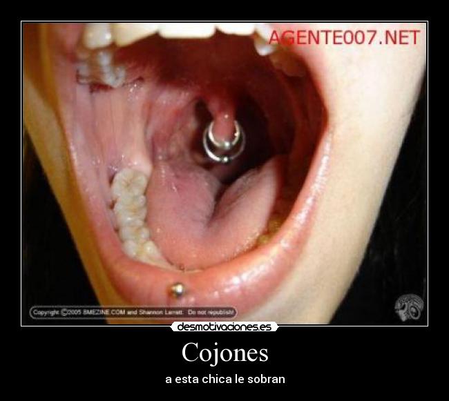 Cojones - a esta chica le sobran