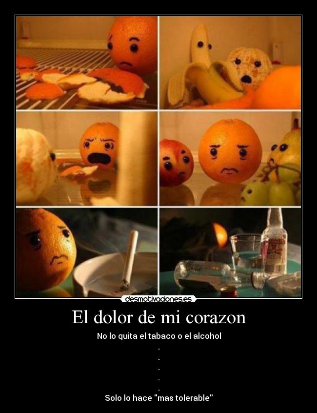 El dolor de mi corazon -