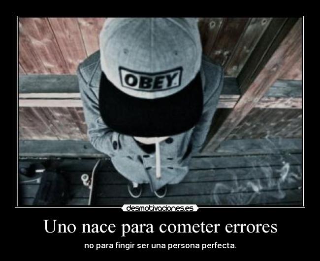 carteles fingas ser una persona perfecta desmotivaciones