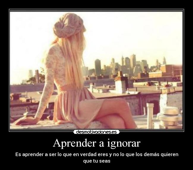 Aprender a ignorar - 