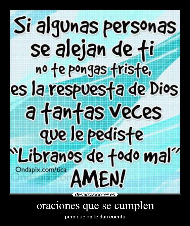 oraciones que se cumplen - pero que no te das cuenta