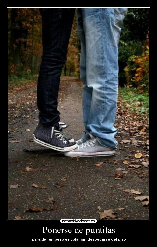 Ponerse de puntitas -