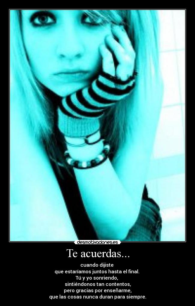 Te acuerdas... -