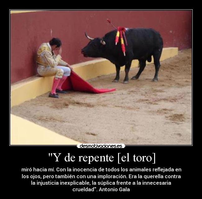 Y de repente [el toro] - 