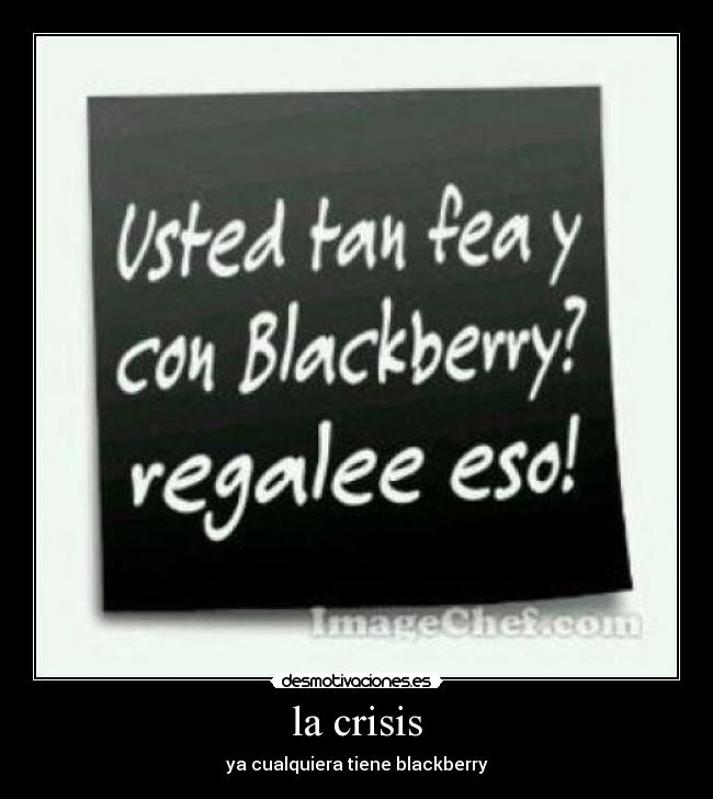 la crisis -