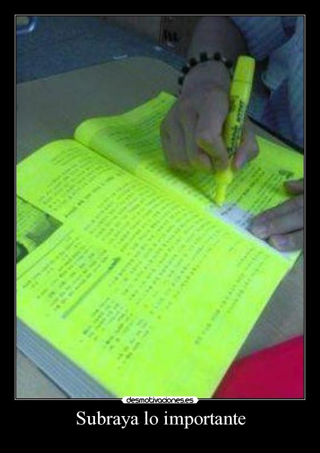 Subraya lo importante -