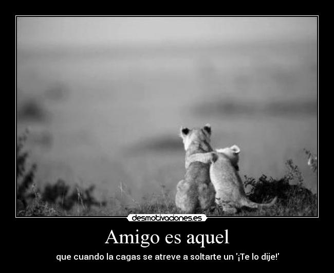 Amigo es aquel - 