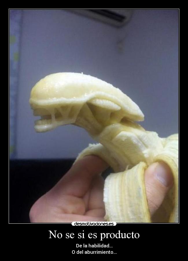 No se si es producto - De la habilidad...
O del aburrimiento...