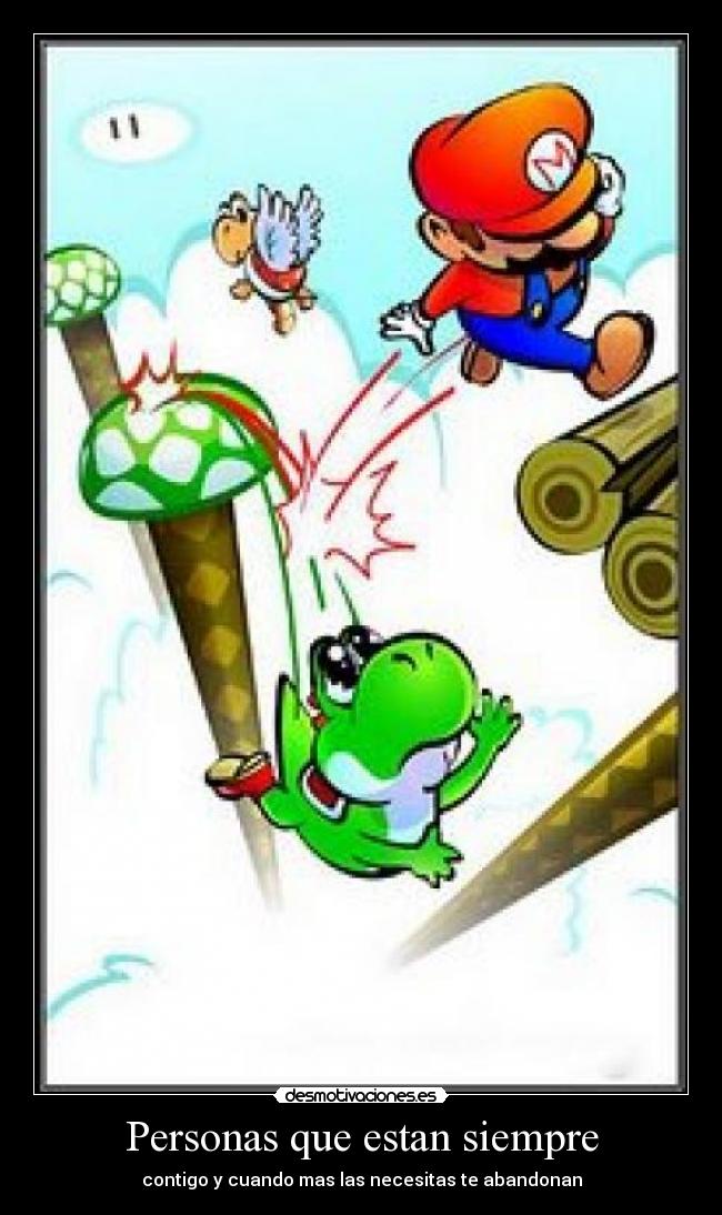 Personas que estan siempre -