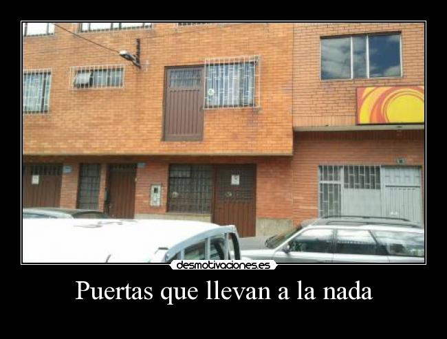 Puertas que llevan a la nada - 