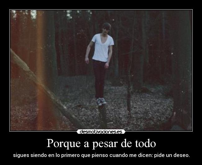 Porque a pesar de todo -