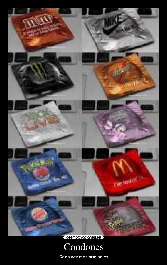 Condones - Cada vez mas originales