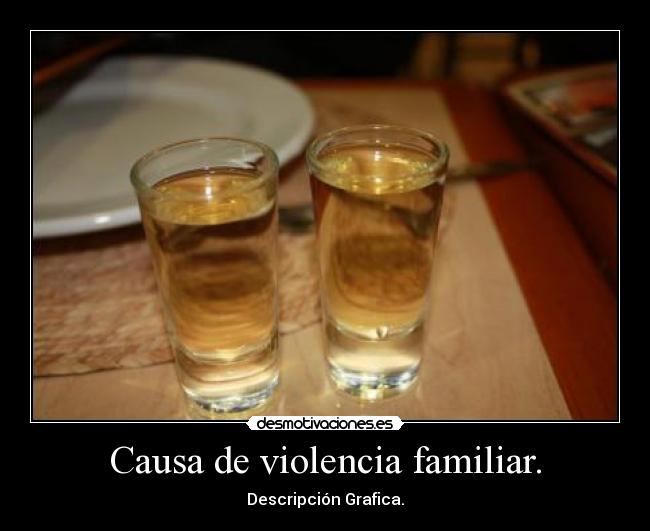 Causa de violencia familiar. - 