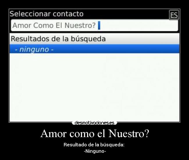 Amor como el Nuestro? - 