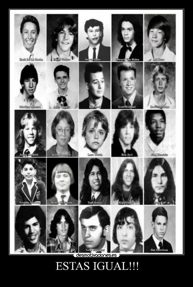 carteles slash araya morrison mustaine hetfield manson ulrich vanhalen rose desmotivaciones