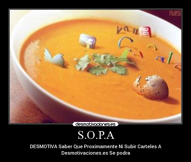 carteles sopa desmotiva saber que proximamente subir cartele podra desmotivaciones