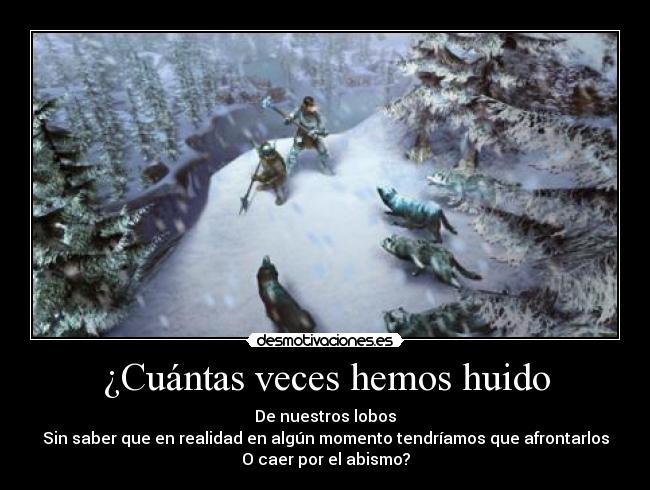 ¿Cuántas veces hemos huido - 