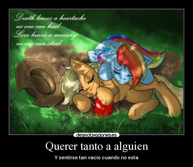 Querer tanto a alguien - Y sentirse tan vacío cuando no esta