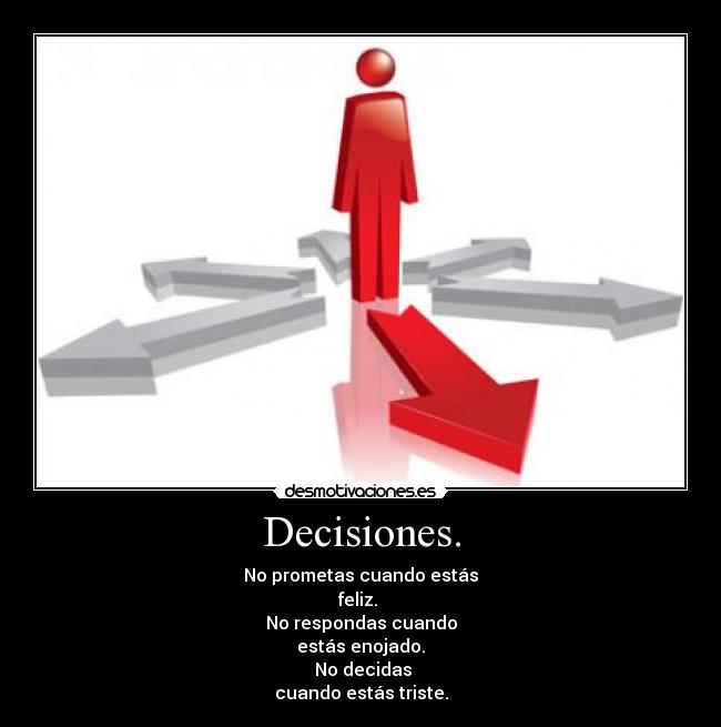 Decisiones. -