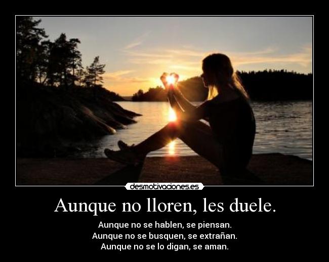 Aunque no lloren, les duele. - 