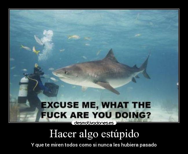 Hacer algo estúpido - Y que te miren todos como si nunca les hubiera pasado