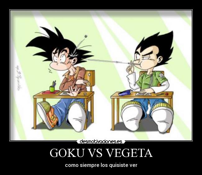 carteles goku vegeta desmotivaciones