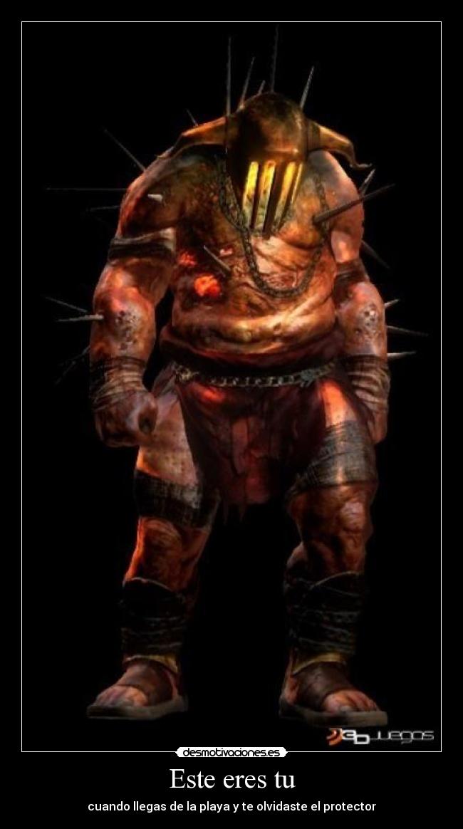 Este eres tu - cuando llegas de la playa y te olvidaste el protector