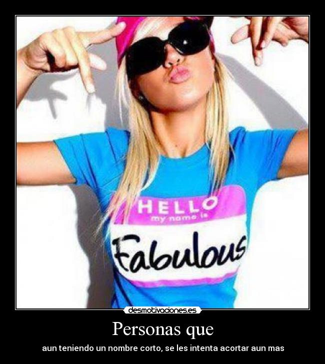 Personas que - 