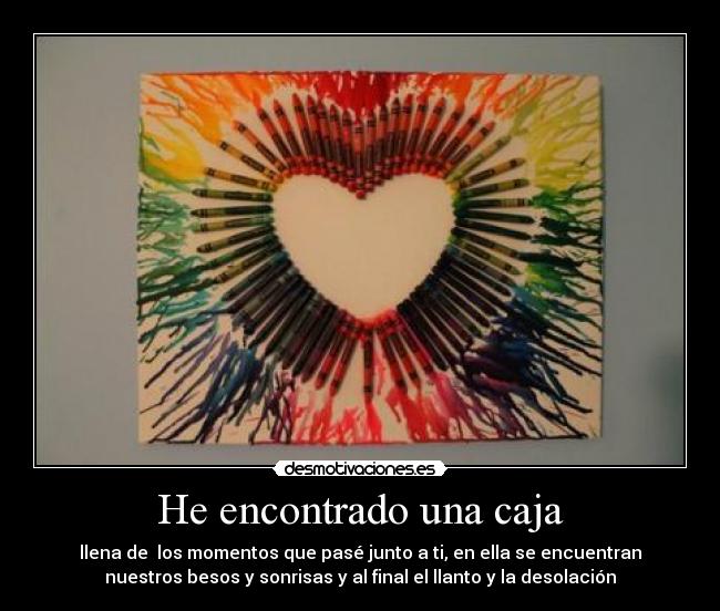 He encontrado una caja - 