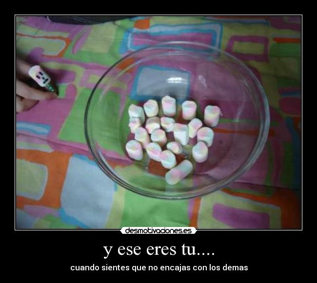 y ese eres tu.... -
