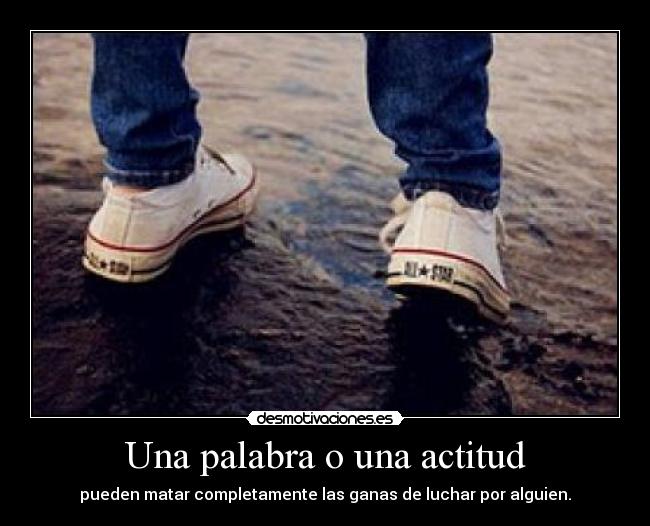 Una palabra o una actitud -