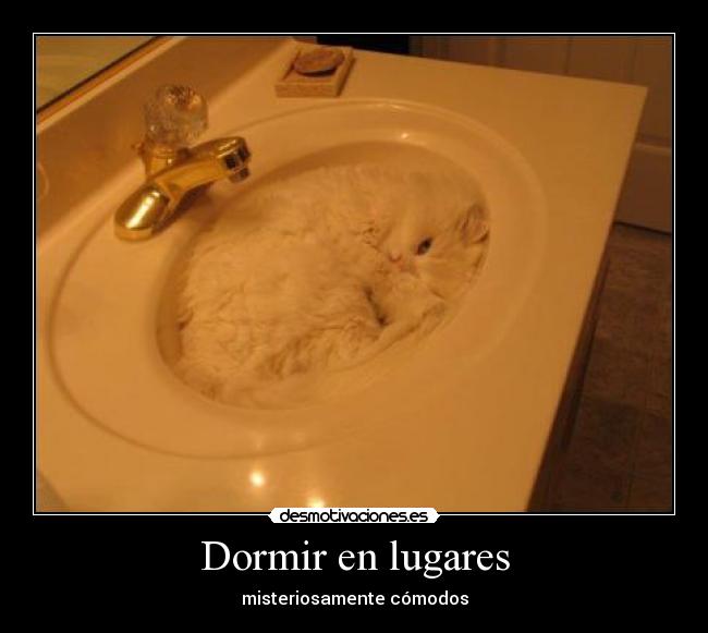 Dormir en lugares -
