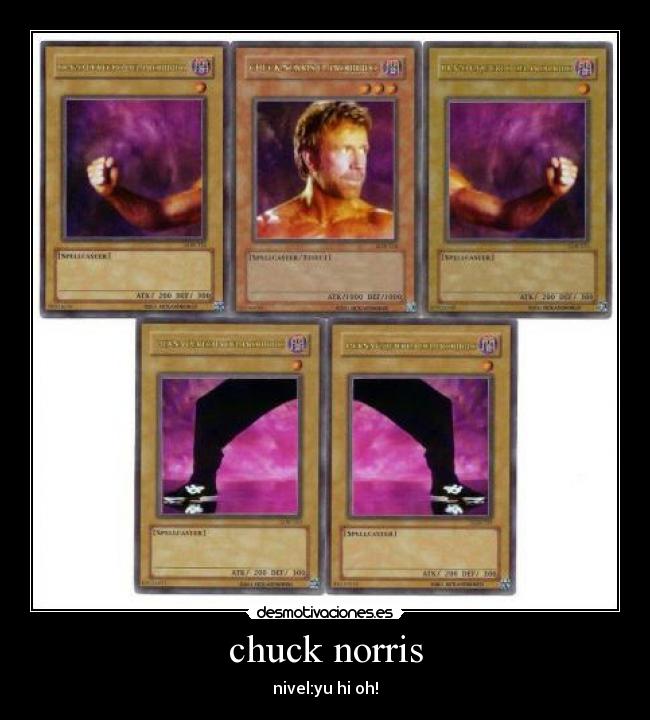 chuck norris - nivel:yu hi oh!