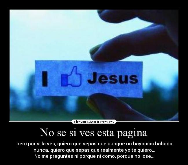 No se si ves esta pagina -