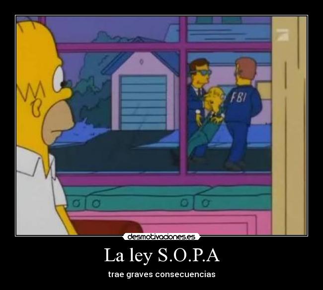 La ley S.O.P.A - trae graves consecuencias