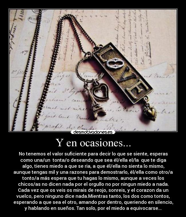 Y en ocasiones... - 